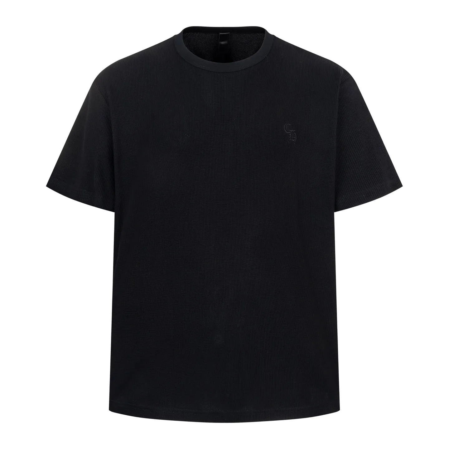 🅿️280 [Exclusive supply] CH Kroxin Sanskrit embroidered waffle short sleeves (black) The fabric is made of high-quality 230G cotton terry fabric, which is known for its clear lines and soft and delicate texture. Its waffle design not only enhances the visual effect, but also improves the breathability of the fabric. The embroidery patterns on the short sleeves are completed through fine handcrafts. In terms of craftsmanship, this short sleeve uses a special weaving machine to ensure the lightness and comfort of the fabric. The six prints on each piece of clothing have been tested through 3D electronic scanning to restore the details and ensure the clarity and fineness of the print. In addition, the overall fit of the clothes is loose and suitable for both men and women, providing a casual yet fashionable style. Size:S/M/L
